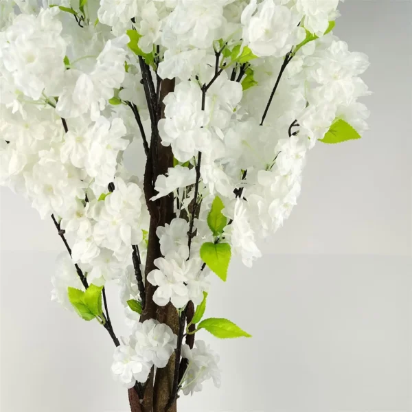 Artificial White Blossom Tree - Image 2