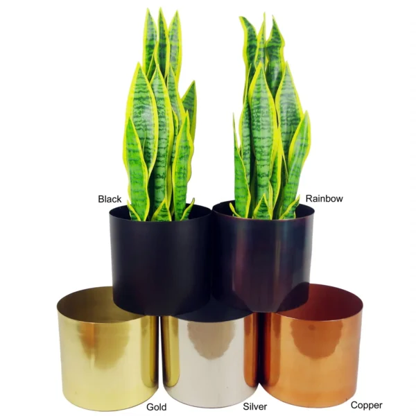 Medium Gold Planter Planter not included 38.5cm x 18cm - Image 5