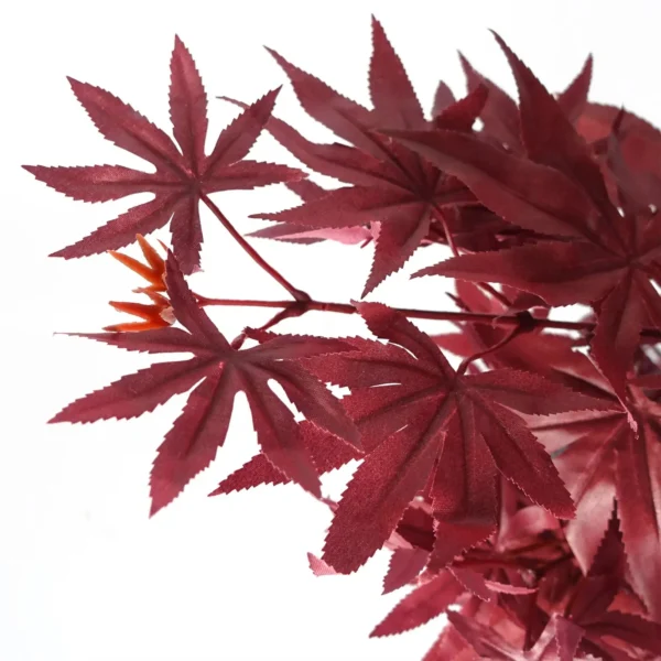 Leaf Design 120cm Artificial Red Maple Tree - Image 3