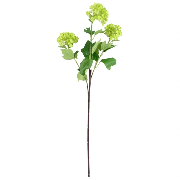 Leaf 70cm Artificial Viburnum Display with Glass Vase - Image 2