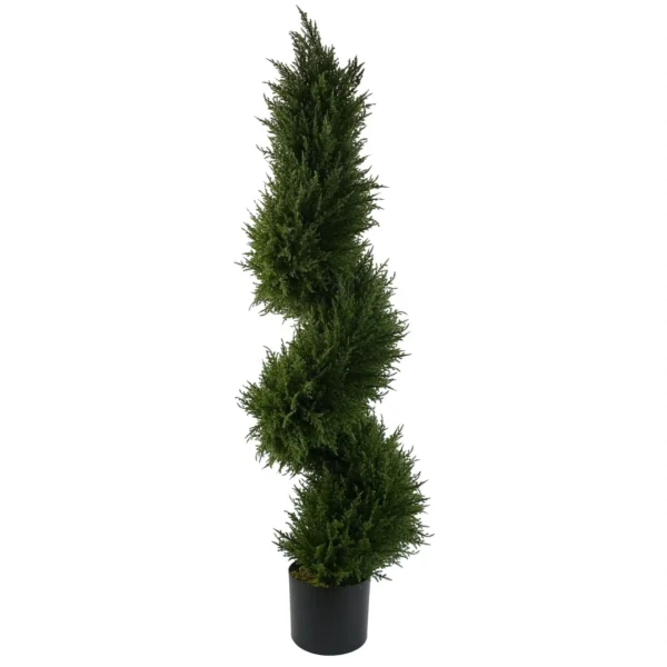 Leaf 120cm Sprial Cypress Tree Artificial