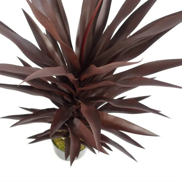 Leaf Design 85cm Dark Red Yucca Plant Artificial - Image 2