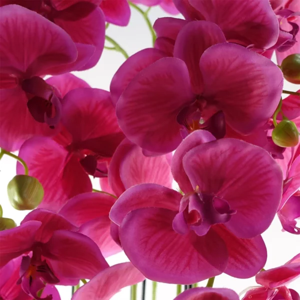 Large Pink Orchid Plant - Artifcial - 41 REAL TOUCH flowers - Image 2