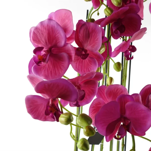 Large Pink Orchid Plant - Artifcial - 41 REAL TOUCH flowers - Image 3