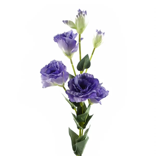 Pack of 6 x Artificial Flowers Purple Wild Rose Stem - 6 Flowers 80cm - Image 4