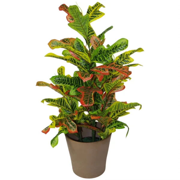 Tropical Artificial Plants 90cm Croton Large - Image 5