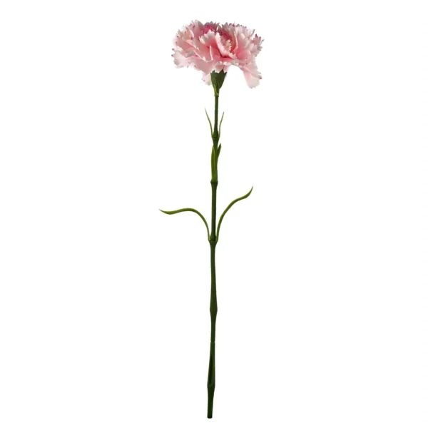 Single Pink Carnation Artificial Flower - Image 2