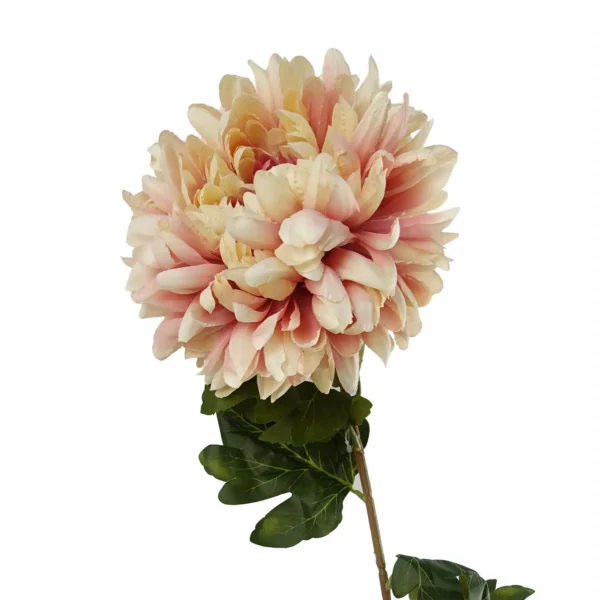 Pack of 6 x Artificial Flowers Extra Large Reflex Chrysanthemum - Pink 75cm - Image 7