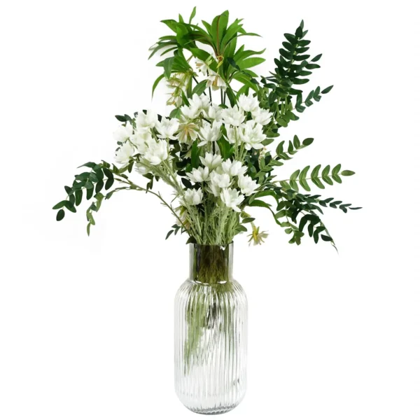 Pack of 6 x Artificial Flowers White Starflower Stem - 5 Flowers 60cm - Image 5