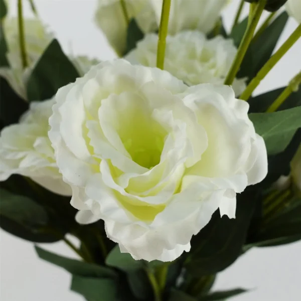 Pack of 6 x Artificial Flowers White Wild Rose Stem - 6 Flowers 80cm - Image 3