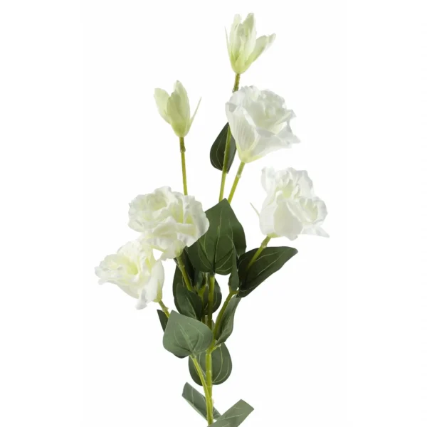 Pack of 6 x Artificial Flowers White Wild Rose Stem - 6 Flowers 80cm - Image 7