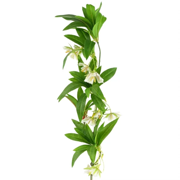 Pack of 6 x Artificial Foliage Hainan Elaeocarpus Stem 90cm - Image 5