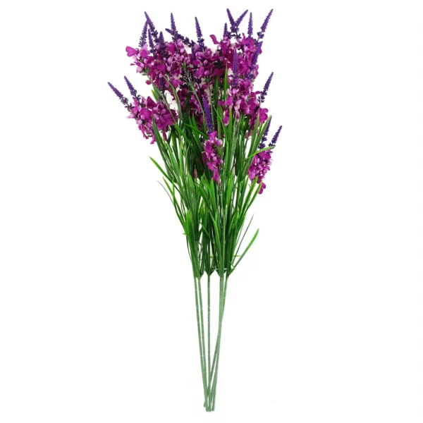 Pack of 6 x Artificial Flowers Dark Pink Larkspur Artifical Stem 80cm - Image 2