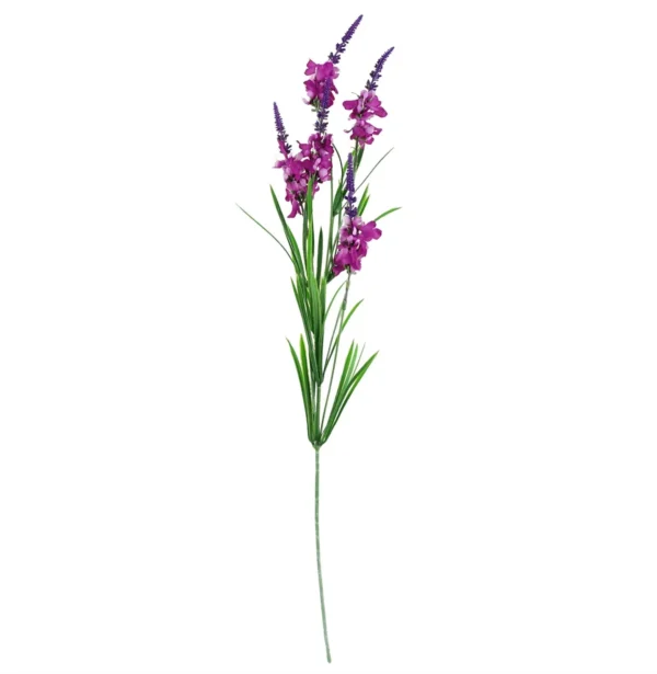 Pack of 6 x Artificial Flowers Dark Pink Larkspur Artifical Stem 80cm - Image 5