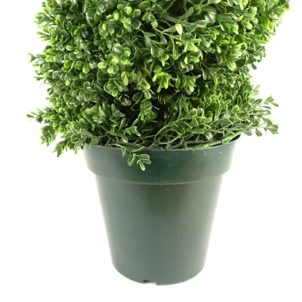 UV Resistant Plastic New Boxwood Spiral Tree 920 leaves - Image 2