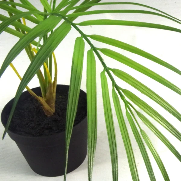 Artificial Palm Tree Foliage Plant Pot 50cm Mini Palm Plants - Image 2