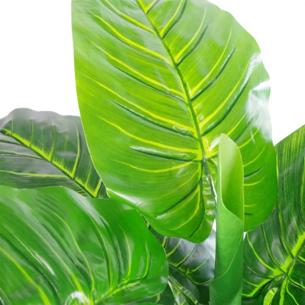 Tropical Artificial Plants 105cm Elephant Ear House Plant - Image 2