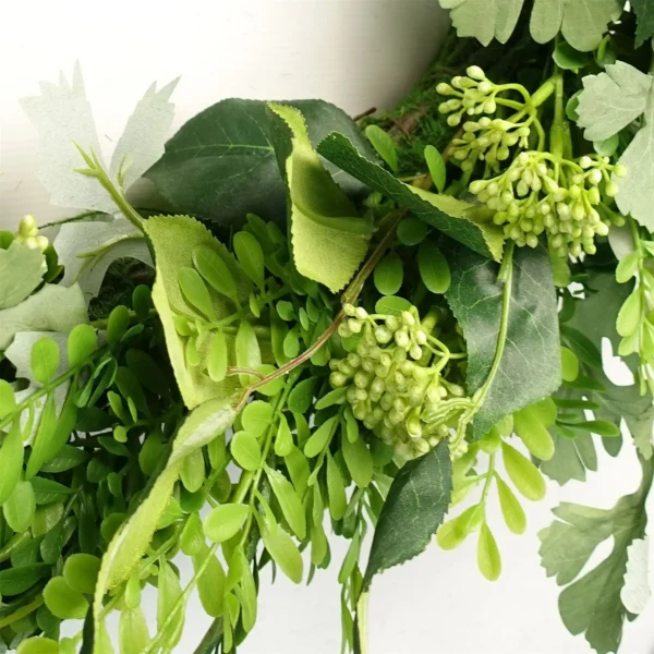 50cm Artificial Wreath Ferns Leaf - Image 2