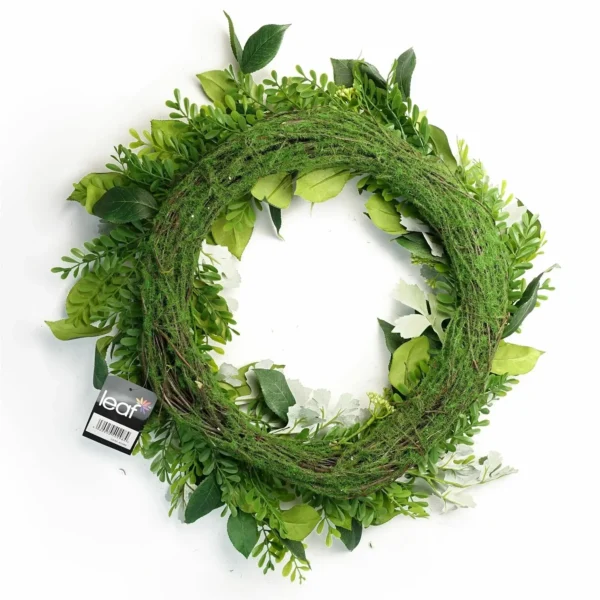 50cm Artificial Wreath Ferns Leaf - Image 5