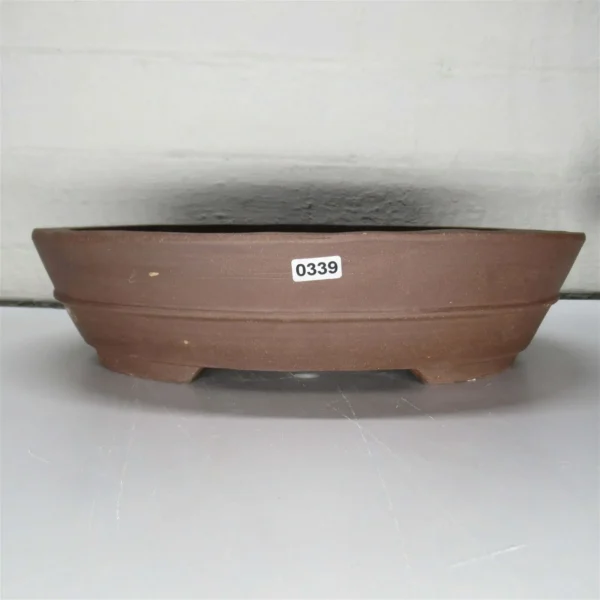 31cm Unglazed Bonsai Pot Oval | 31cm x 24cm x 7cm | Oval | Brown