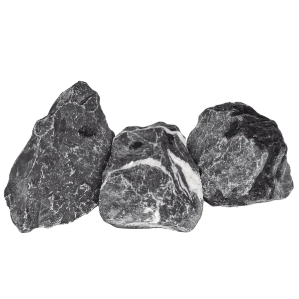 3 x Decorative Rock for Bonsai Tree Landscapes | Nero Venato | 7-12cm