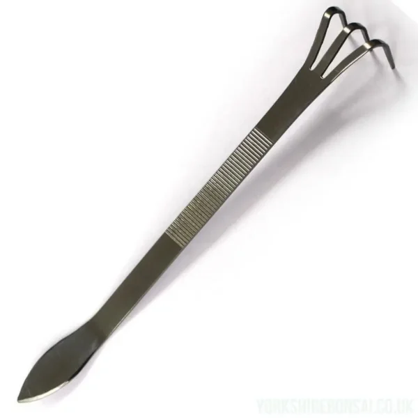 Ryuga Stainless Steel Bonsai Root Rake / Spatula Combination Tool