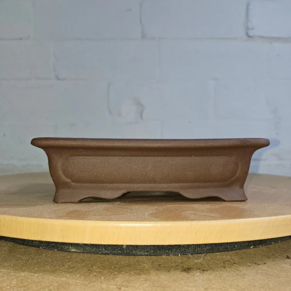 17cm Premium Unglazed Bonsai Pot | Rectangle | 17cm x 13cm x 5cm | Brown