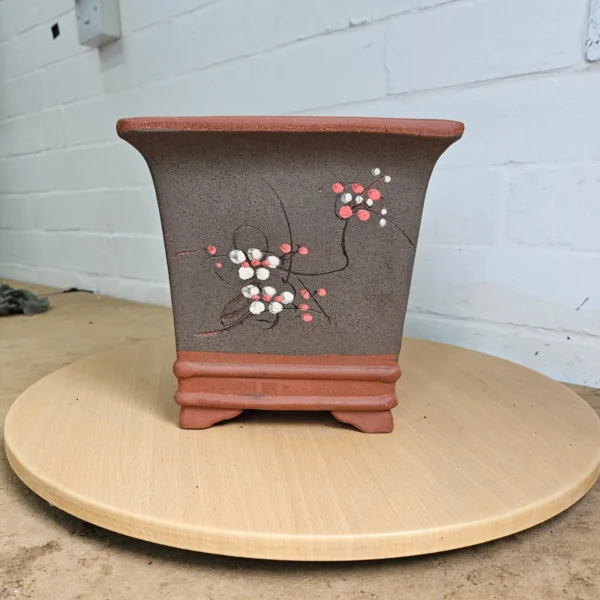 26cm Premium Unglazed Bonsai Pot | Cascade | 26cm x 24cm | Brown