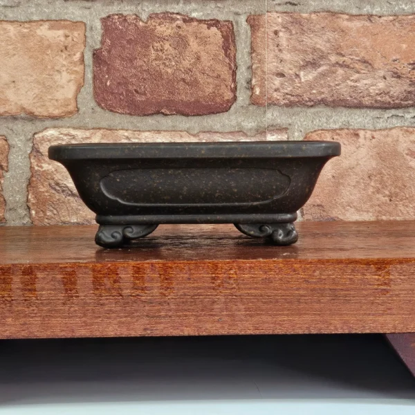 13cm Premium Unglazed Bonsai Pot | Rectangle | 13cm x 11cm x 4cm | Brown