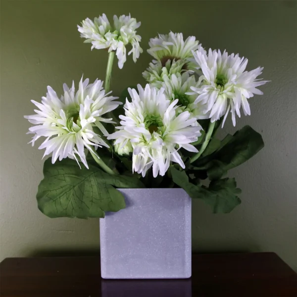 Artificial Potted Plant Flowers Daisy Flowering Plant White Botanik