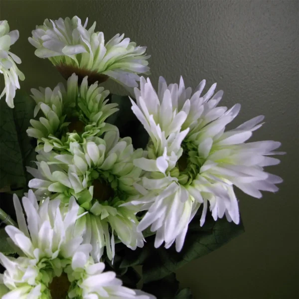 Artificial Potted Plant Flowers Daisy Flowering Plant White Botanik - Image 3