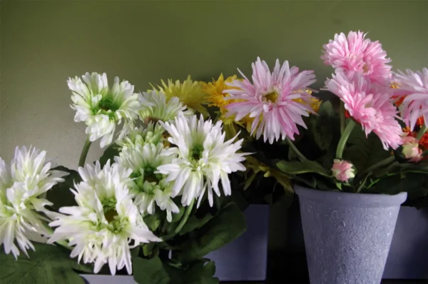 Artificial Potted Daisy Plant Flowers Flowering Plant Yellow Botanik - Image 6