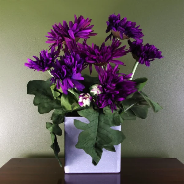 Artificial Potted Daisy Plant Flowers Flowering Plant Purple Botanik