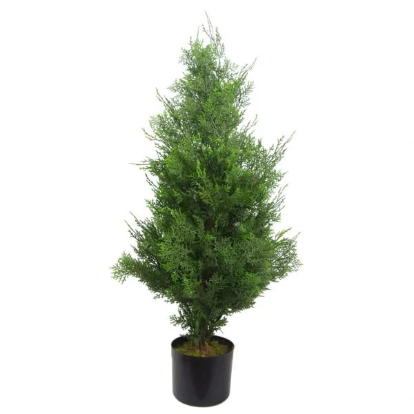 Cypress Cedar Topiary Tree Artificial 90cm Realistic Plant Botanik