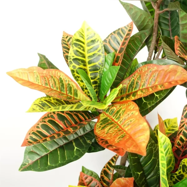 Artificial Tree Orange Yellow Codiaeum Tropical Large Botanik - Image 2