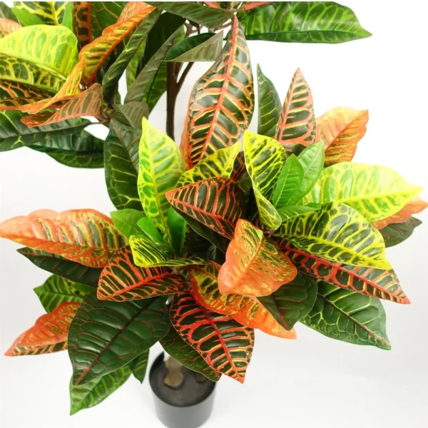 Artificial Tree Orange Yellow Codiaeum Tropical Large Botanik - Image 3