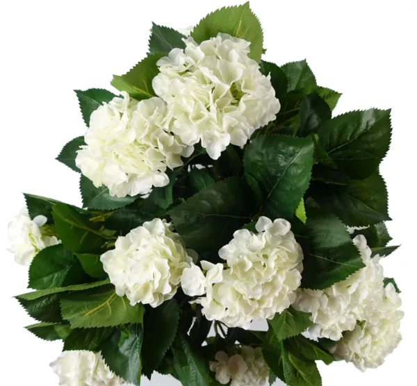 Artificial White Hydrangea Plant Potted 75cm Bush Botanik - Image 3