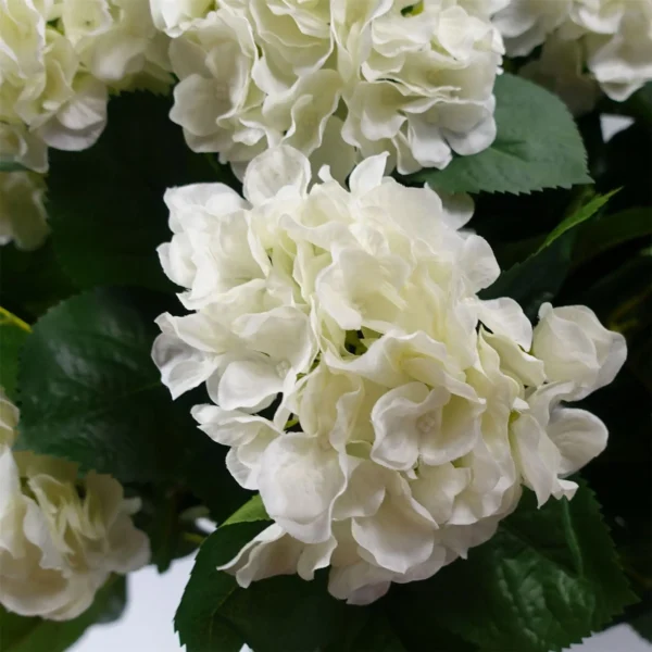 Artificial White Hydrangea Plant Potted 70cm Bush Botanik - Image 2