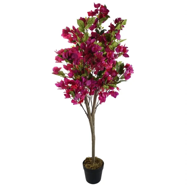 Artificial Pink Bougainvillea Tree 120cm Flowering Blossom Botanik