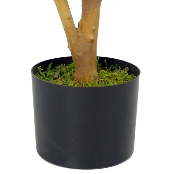 Artificial Olive Tree Black Plastic Pot 65cm Luxury Olive 65cm Real Wood Trunk Botanik - Image 3