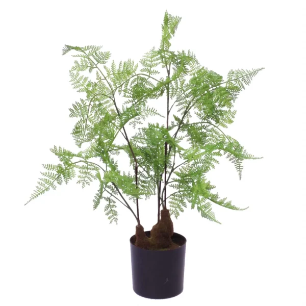 Artificial Fern Tree Plant Natural Moss 60cm 2ft Leaf Trees Realistic Plant Botanik