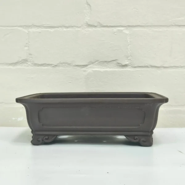 24cm Premium Unglazed Bonsai Pot | Rectangle | 24cm x 16cm x 8cm | Brown