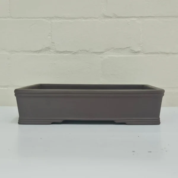 26cm Premium Unglazed Bonsai Pot | Rectangle | 26cm x 19cm x 6cm | Brown