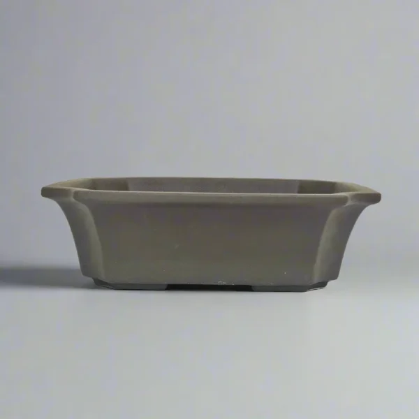 22cm Premium Unglazed Bonsai Pot | Rectangle | 22cm x 18cm x 7cm | Brown