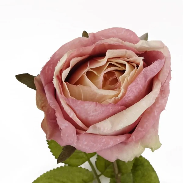 Pack of 6 x 70cm Artificial Light Pink Rose - Image 2