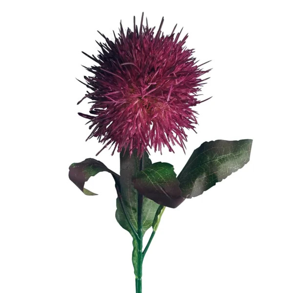 70cm Globe Thistle Purple Ball Artificial Flower Stem