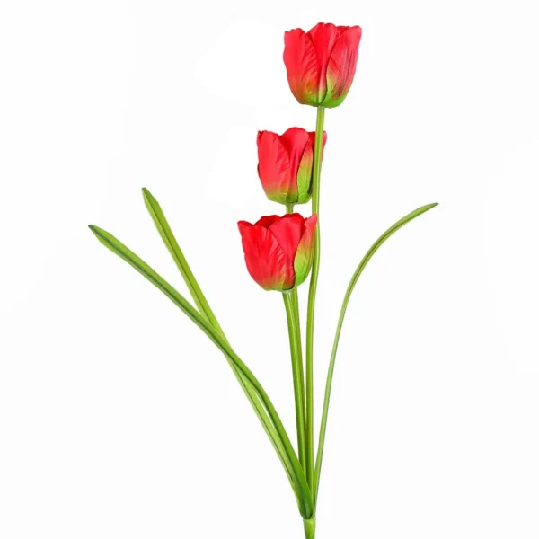 80cm Artificial Tulip Red Stem