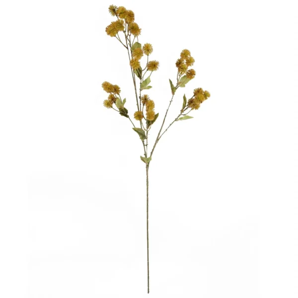 Pack of 6 x 85cm Craspedia Stem Yellow Artificial - Image 6