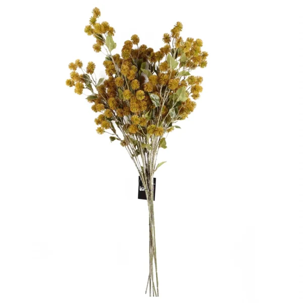 Pack of 6 x 85cm Craspedia Stem Yellow Artificial - Image 9