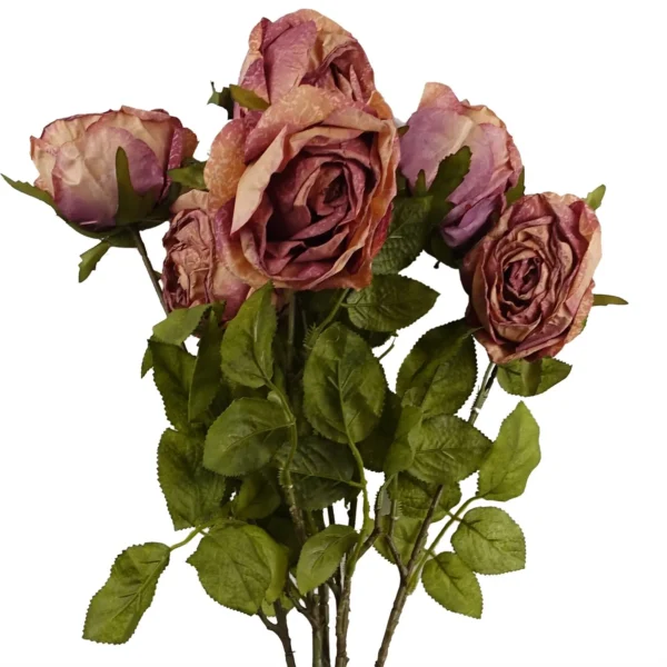 70cm Artificial Dark Pink Rose - Image 4